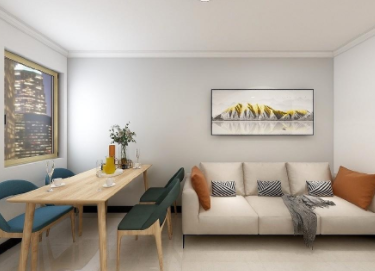 永华北里小区75㎡两居室北欧风全包装修