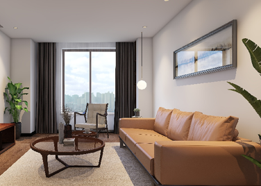 新星小区80㎡二居室现代简约全包装修