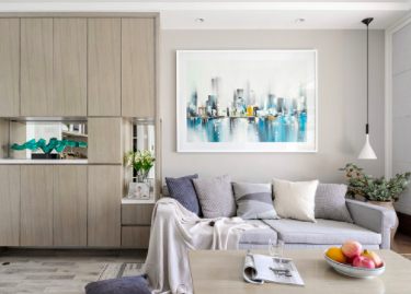 46㎡西三旗建材城一居室现代简约全包装修案例