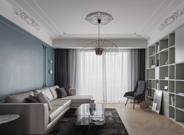 冠英园140㎡三居室雅韵混搭半包雅居，匠造质感宜居空间